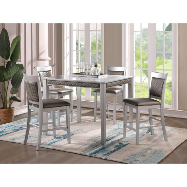 Red Barrel Studio® 4 Person Counter Height Dining Set Wayfair Canada